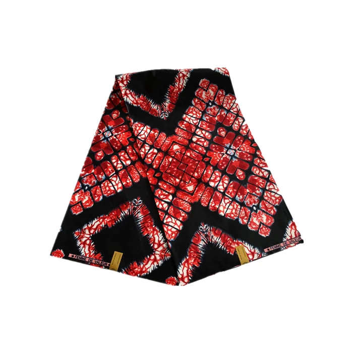 Wholesale cheap price new designs polyester african wax print fabric single sided wax dying cotton african wax 6 yards