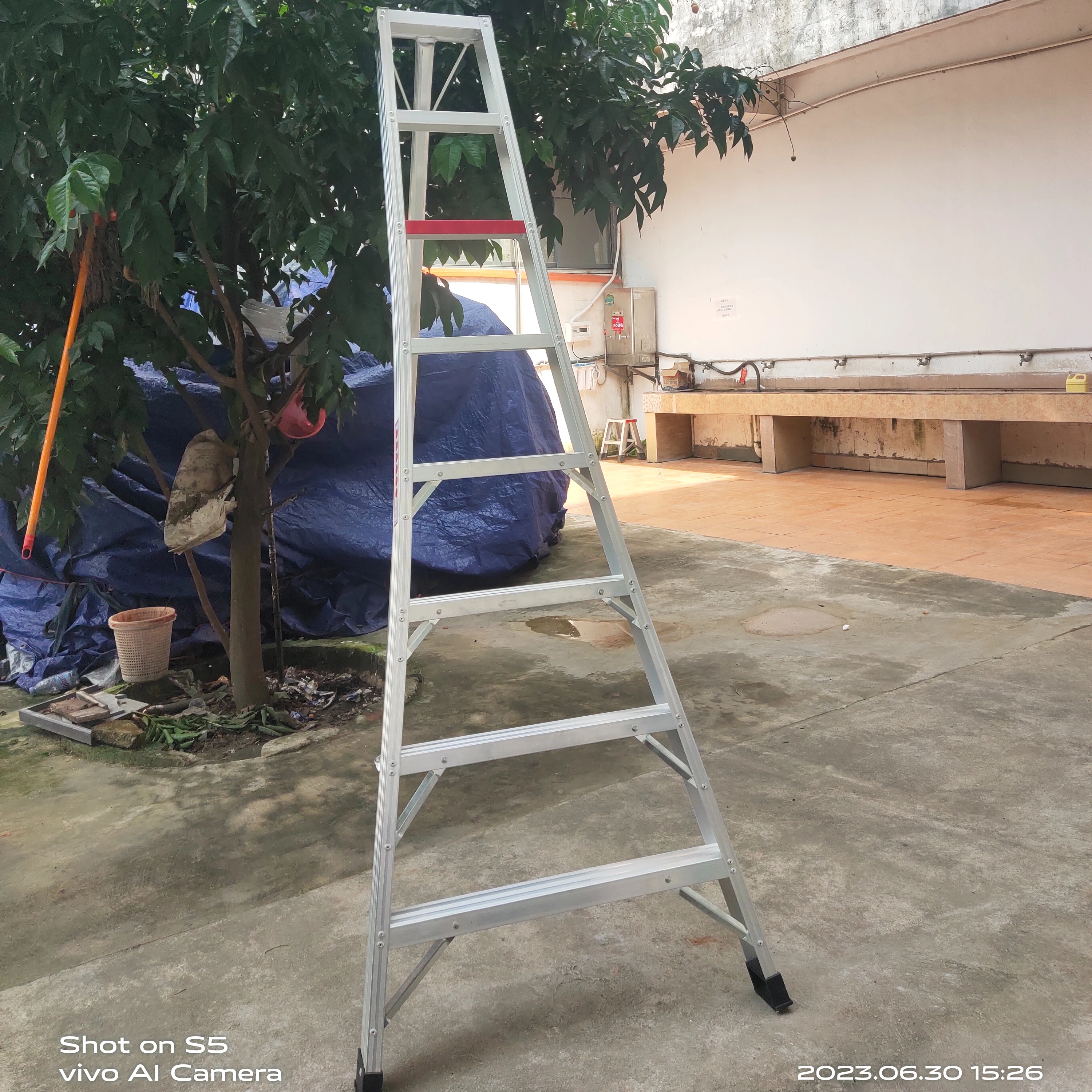 Multi purpose aluminium step orchard position ladder adjustable agricultural ladder