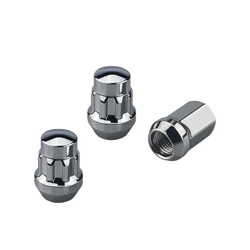 Красочные колесные болты и гайки YJY GZ450 HEX19 Chrome 32 мм M12X1.5 для гоночных автомобилей