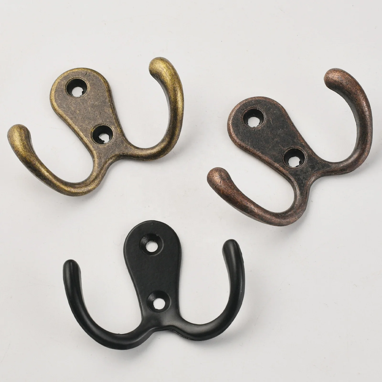 Black metal zinc alloy coat hook door wall coat hook porch single wardrobe clothes wall hook