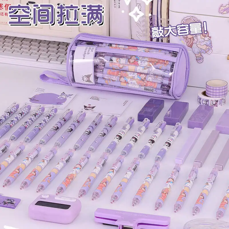 Pencil Case Kawaii School Pencil Cases Stationery  Transparent Multifunctional Pencil case  School Supplies