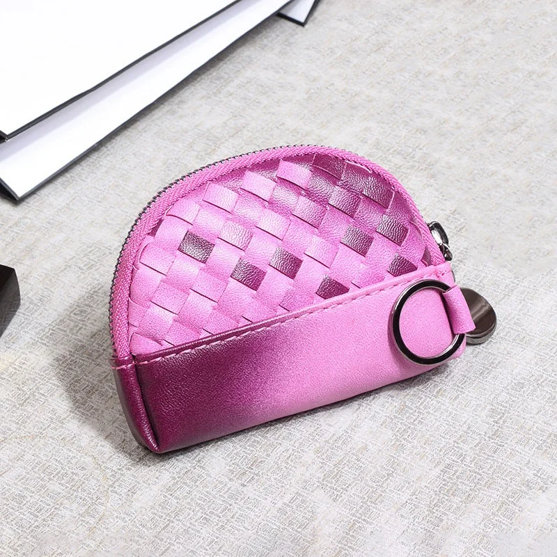 
2019 new purse fashion laser solid color key card package multi-function mini wallet 