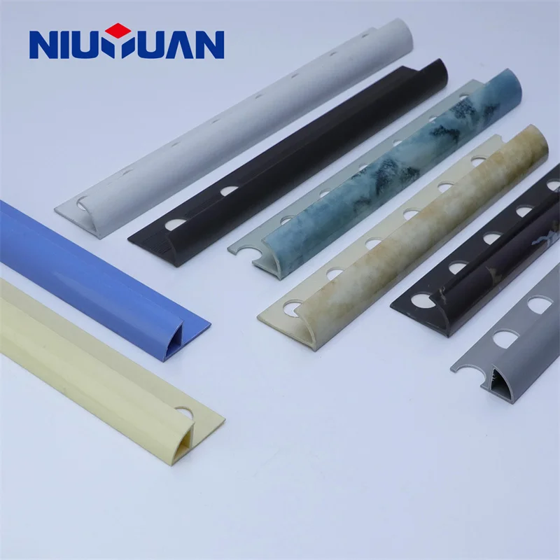 NIUYUAN Manufacturers Eco-Friendly Round Edge Multiple Colors PVC Tile Trim
