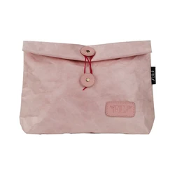 OEM Cosmetic Storage Pouch Waterproof Makeup Tyvek Pink Custom Toiletry Bag