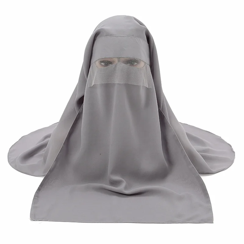 5107 kuwii Factory Wholesale Face Cover Niqab Design Burqa Veil Hijab Muslim Islamic Abaya