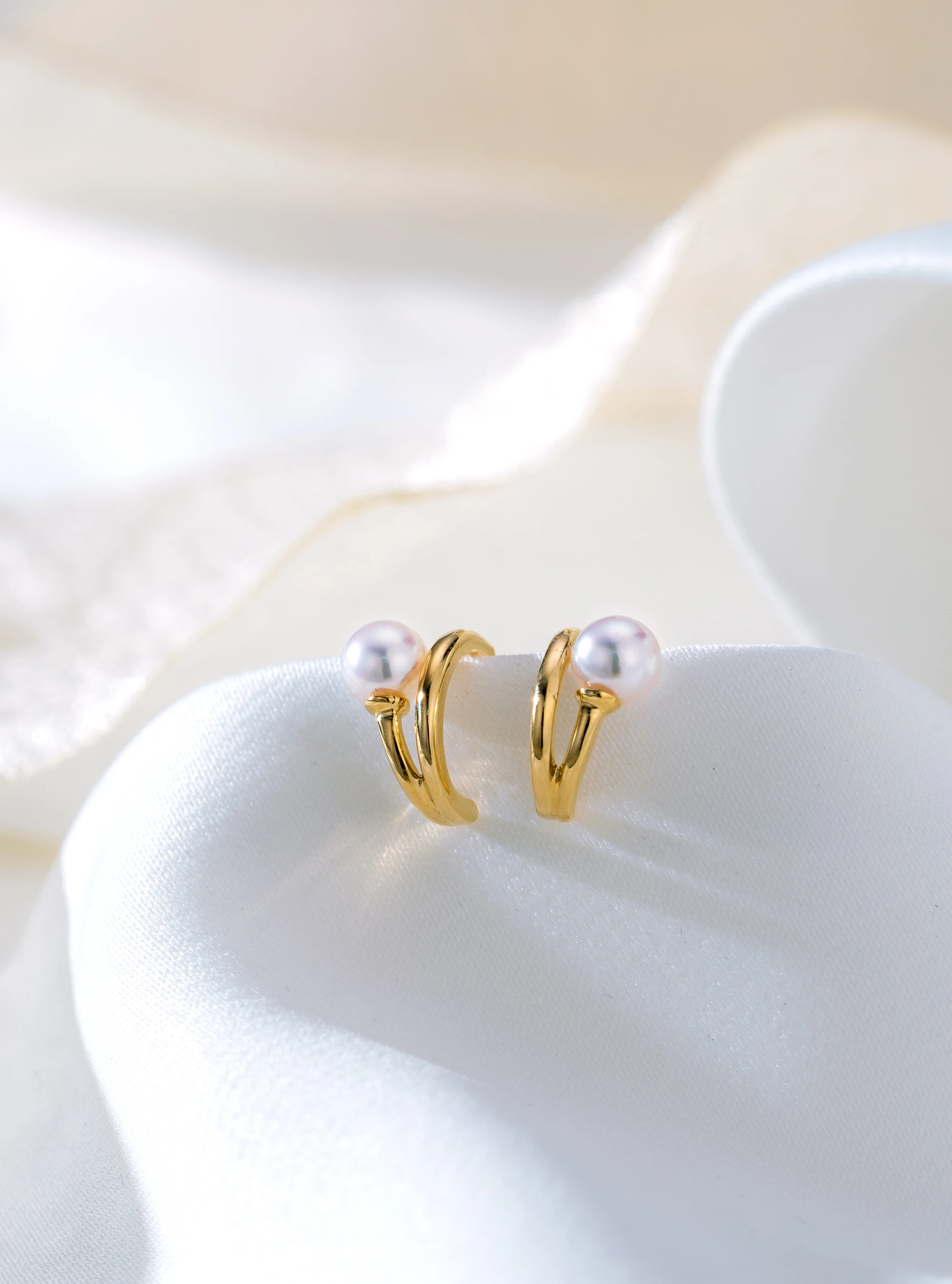 Trendy Romantic Jewelry Simplistic 18K Gold Earrings