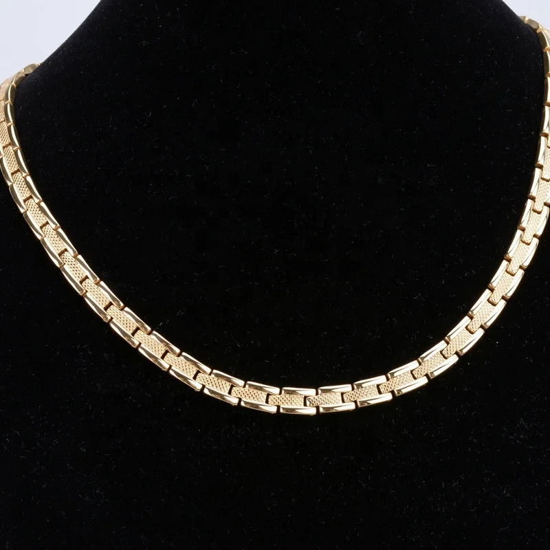 Wholesale 316l stainless steel men jewelry health magnet therapy chain necklace