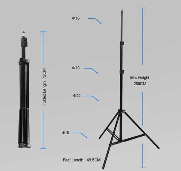 
Photo Video Studio 10Ft Backdrop Support System Kit Adjustable Background Stand with Carry Bag 
