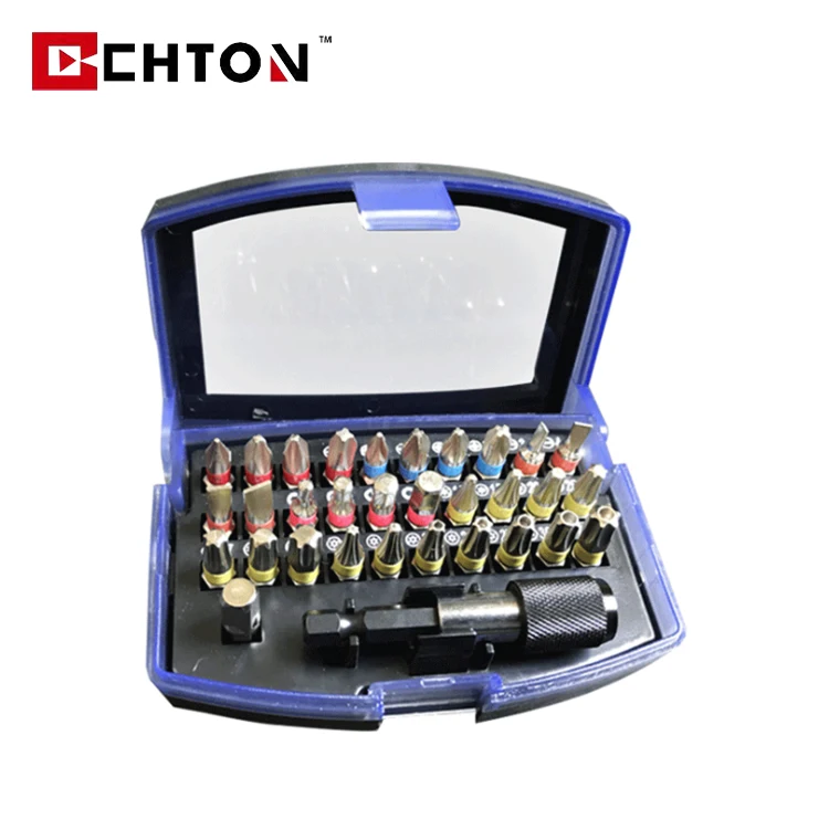 Hot Sale 32 Pcs Electric Color Screwdriver Holder Power Colorful Screwdriver Bit Tool Set