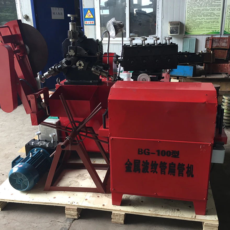 Hot selling bellows flat pipe machine bridge construction flat pipe machine