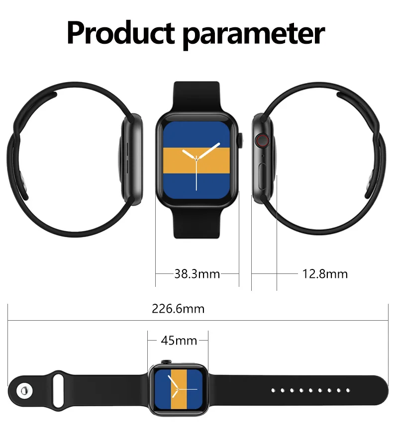 most popular smartwatch  1.75 inch full touch fitness  Ip67 waterproof watch 