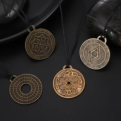 Trendy Custom Free Medium Samples Implying Love Wealth and Health Amulet Necklace