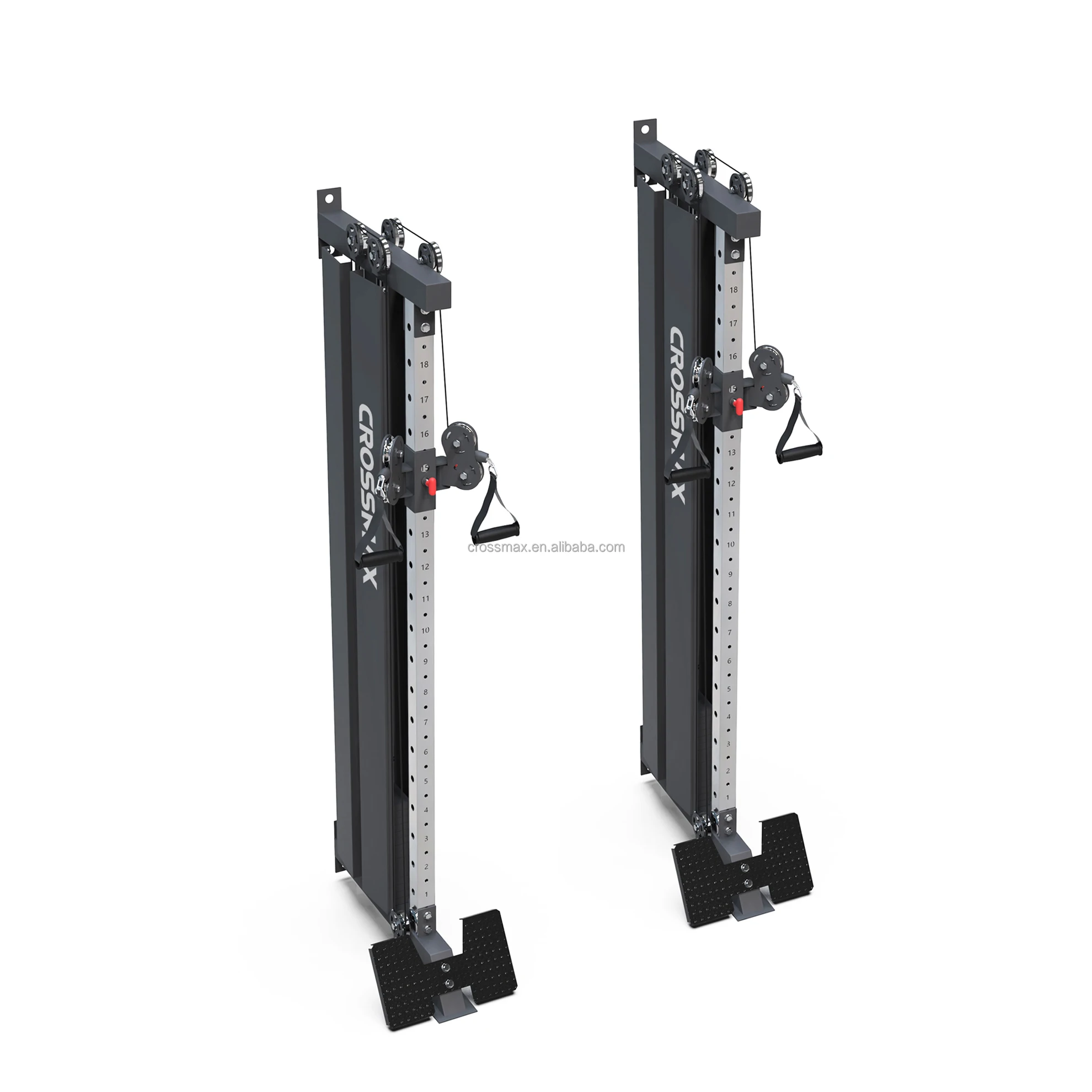 Crossmax crossover cable machine gym equipment plate loaded lat pulldown and low row exercise machine