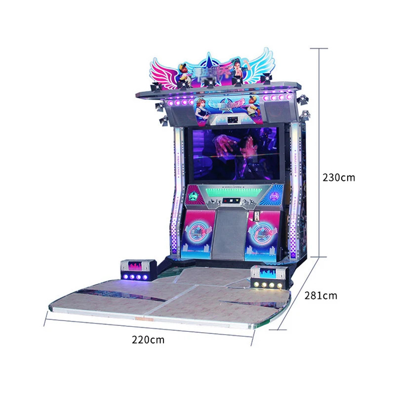 Hot Sale Coin Operated Amusement Dance Central 3 Generation Dancing Video Game Machine For Shopping Mall