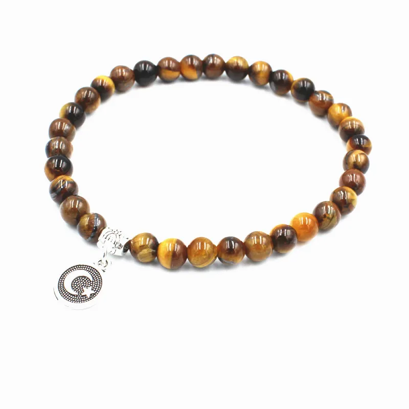 Tasbih Jewelry 33pcs 6mm Agate Elastic String Bracelets Muslim Islamic Rosary Prayer Beads Bracelet Necklace EID Rosary Gift