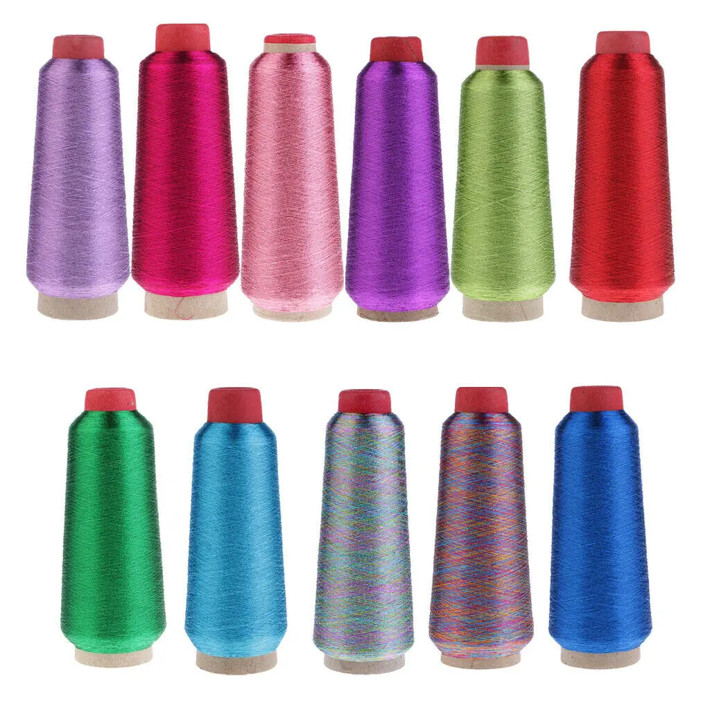 Thread Supplier Pure Gold And Pure Silver Reflective Embroidery Yarn Metallic Thread