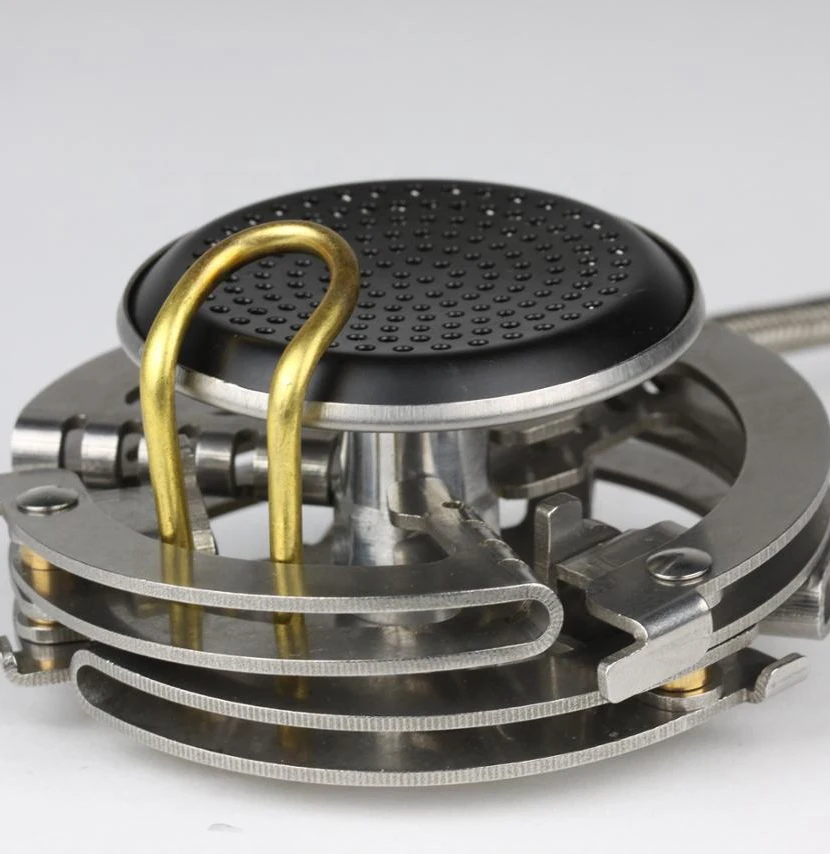 Alocs Hiking Backpacking Outdoor Portable Mini Butane Propane Camping Accessories Gas Stove Folding Gas Stove