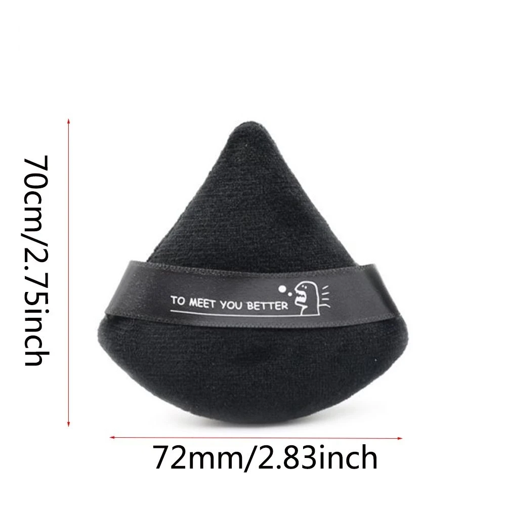 Белое черное лицо треугольник мягкий макияж Чистый Порошок пуховка тела пуховка