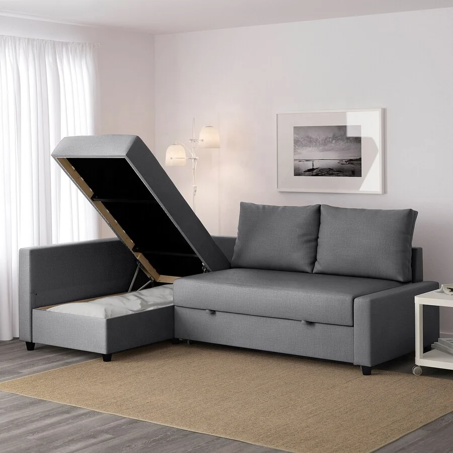 NOVA Modern Apartment Fabric Storage Lounge Sofa Couch For Living Room Furniture Sectional Corner Sofa Come Bed Fabric Covers
