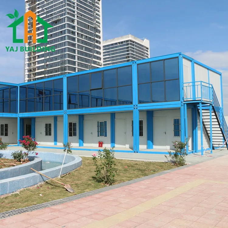 Factory Hot Sale Pre Manufactured House Buildings Easy Build Container House Office For Sale Dormitory Canteen Outdoor Cabin