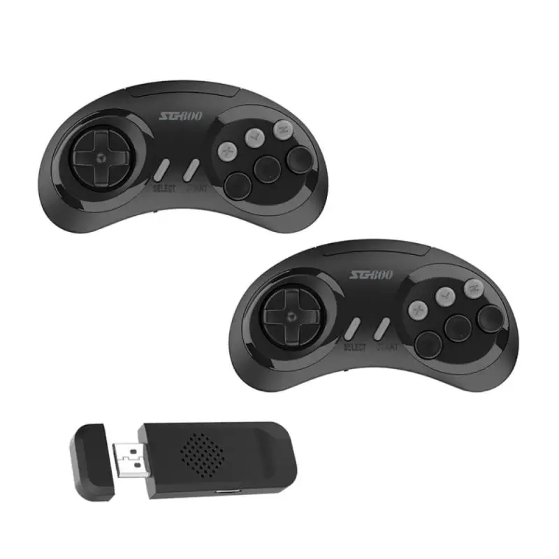 SG800 Video Game Console For Sega Genesis Built-in 1500 Classic Retro Game Console Wireless Controller Gamepad Bit HD TV