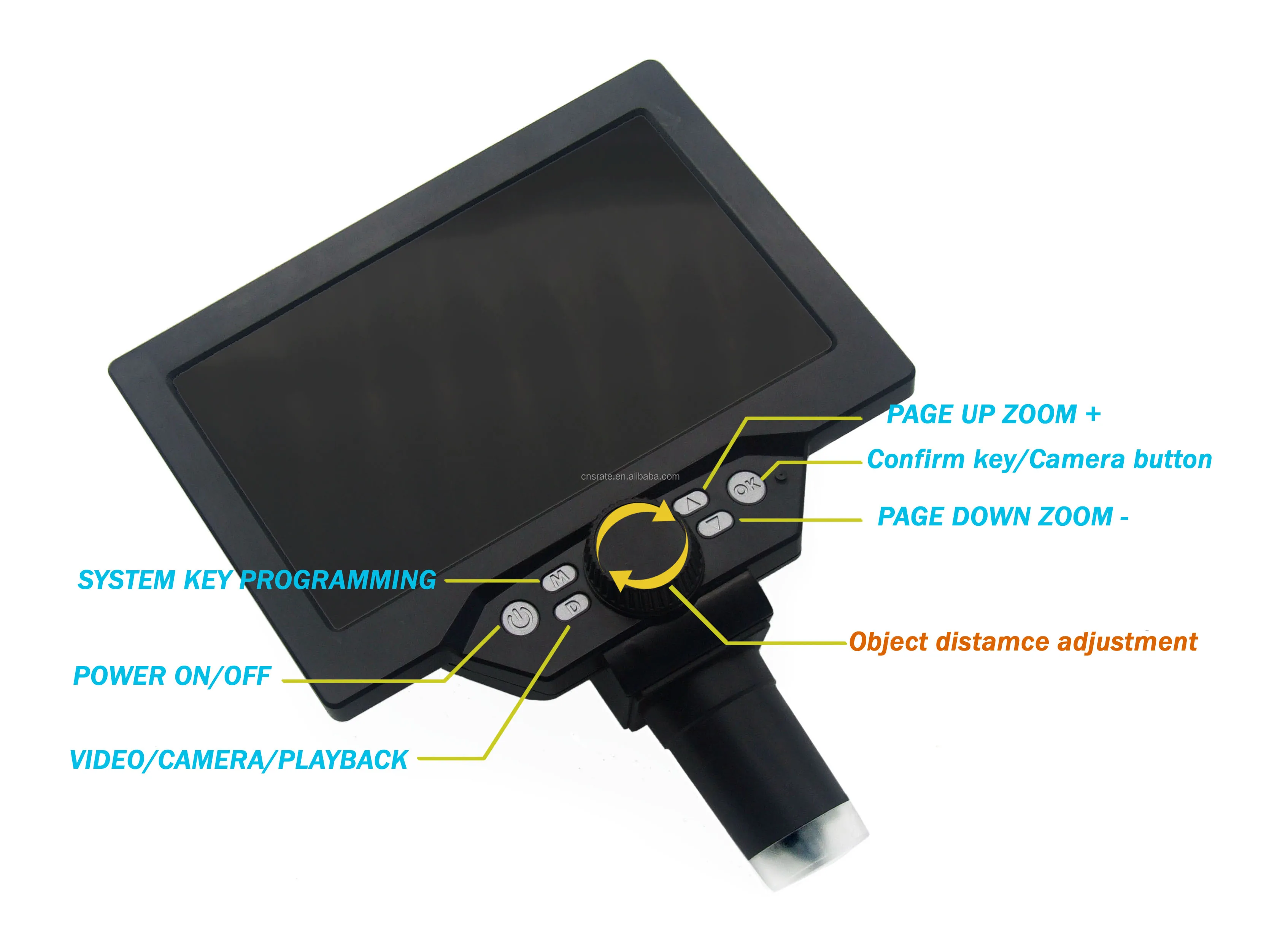  Цифровой микроскоп G1200 HD 2MP 1200x с ЖК-экраном 7