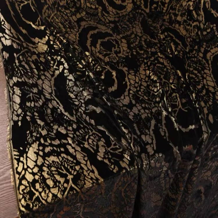 Silk Lurex blended uragiri metallic chiffon gradient dyeing fabric