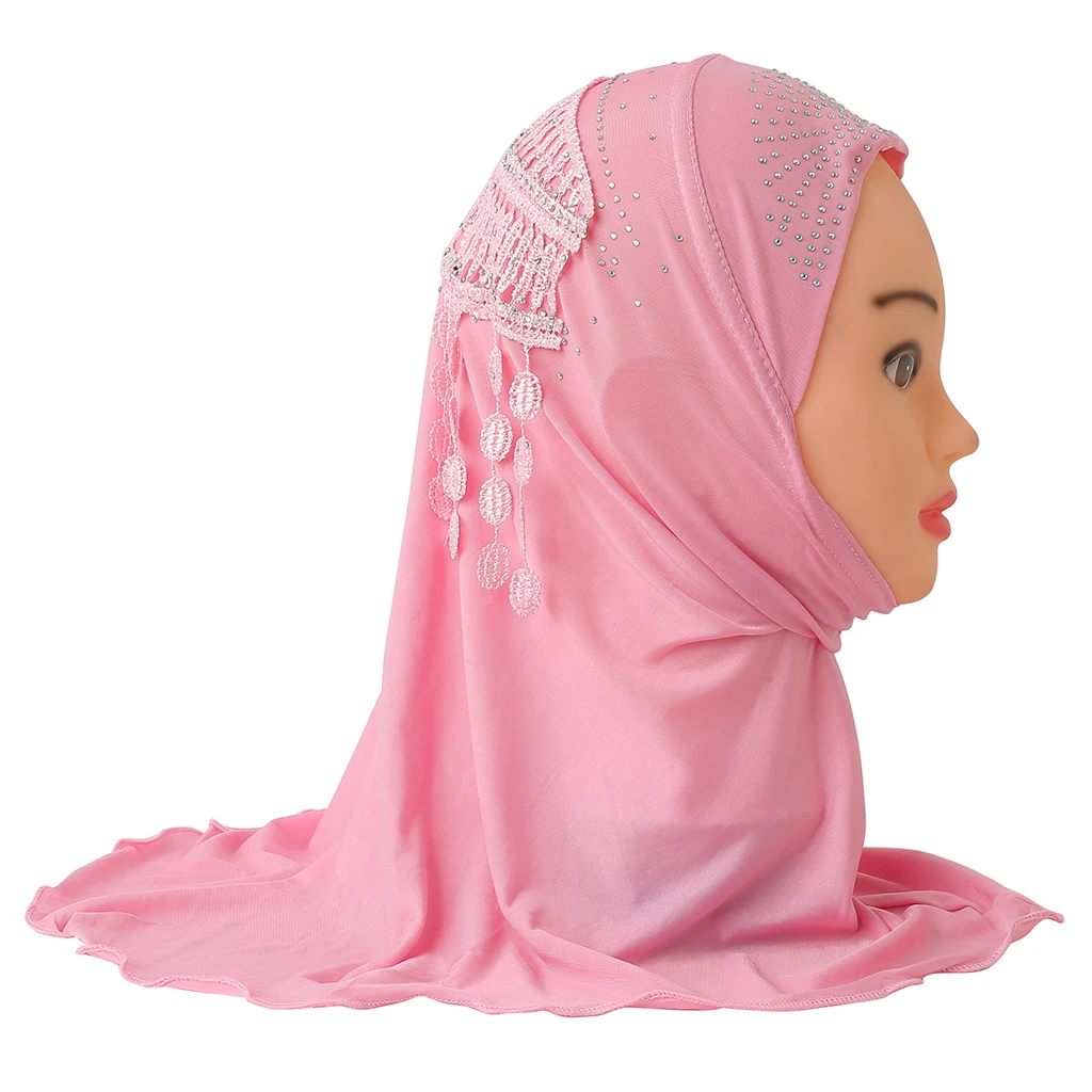 Top Sale Little Girl Hijab Arab Instant Kids Children Wholesale Hijabs Muslim instant Prayer Kids Hijab