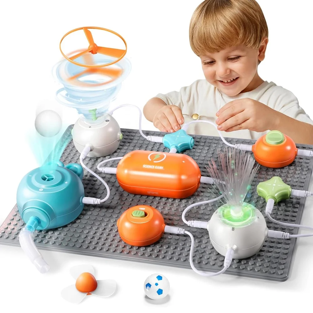 64 projects STEM toy electronic circuits building blocks science set kids DIY electric circuit physical experiment building kits