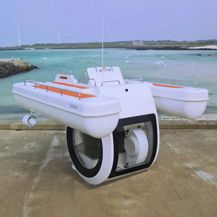 Incredible Personal Boat Semi Submarine Hybrid Watercraft For Underwater Viewing