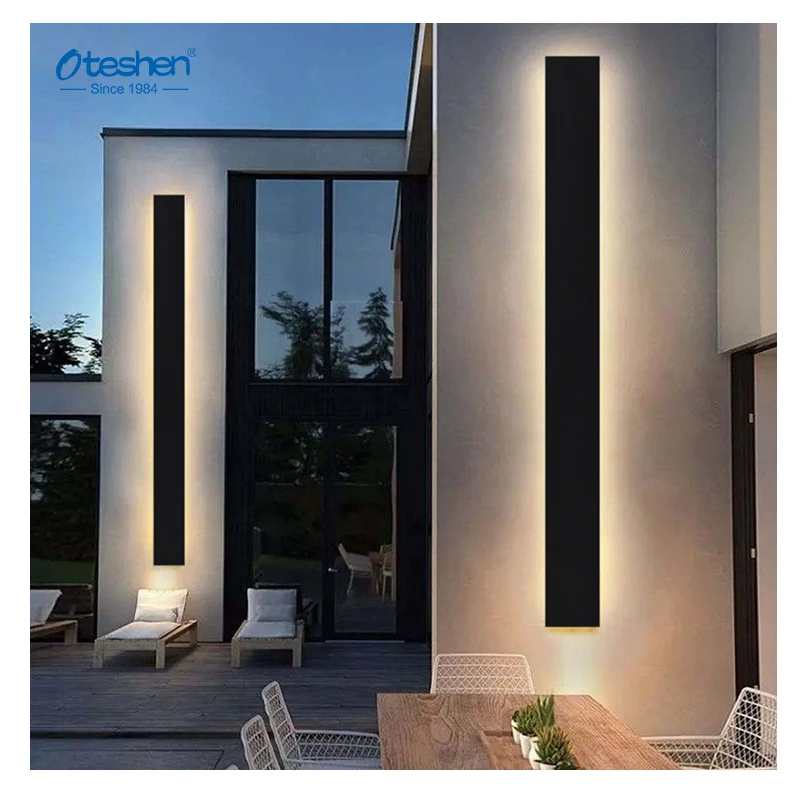 Warm White LED Wall Lamps Aluminum Strip Series Garden Lighting Aluminum Base LED Wall Lighting