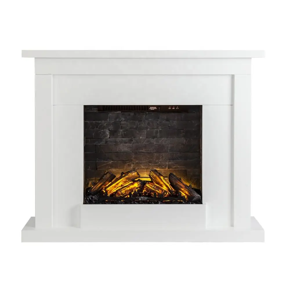 Freestanding decor electric fireplaces mantels indoor french style wooden frame decorative electric fireplace with mantel