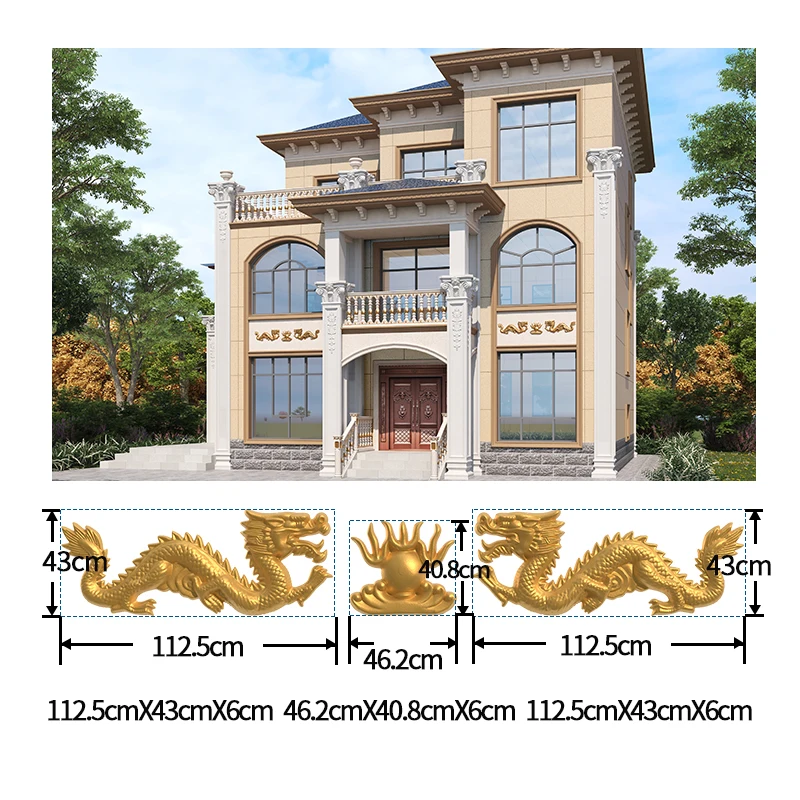 molds for concrete statues animal dragon garden ornaments cement casting  decorative finials wall relief plastic sculpture forms