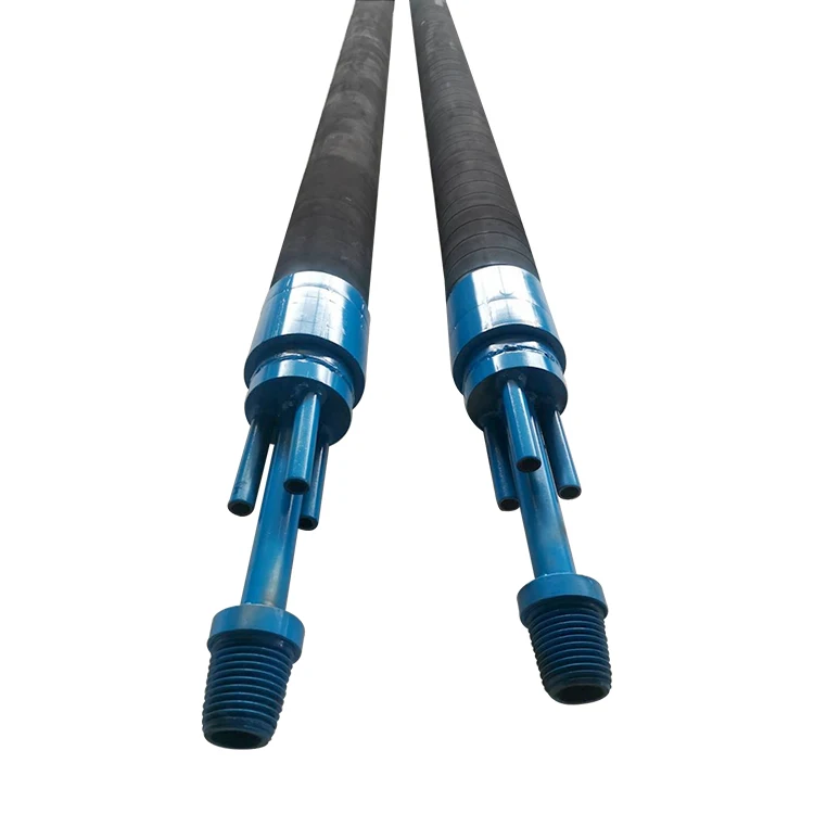 Cement/water injection inflatable packer for borehole