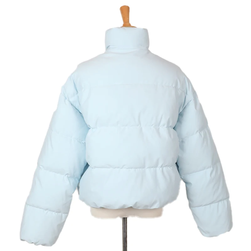 New Fashion Bubble Coat Solid Standard Collar Short  Winter Autumn Female Puffer padded Jacket