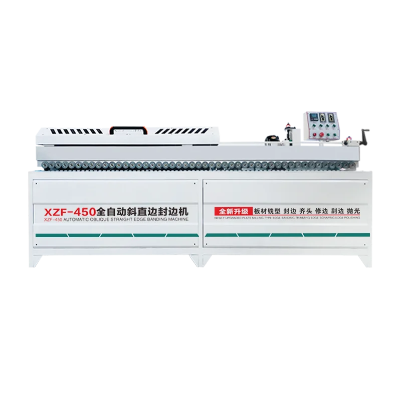 XZF450 Automatic oblique Straight Edge Banding Machine Best Quality High Speed Edge Banding Machine For Woodworking