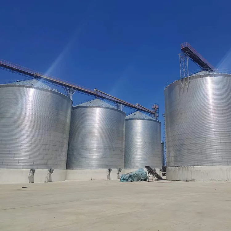 1000mt 5000mt 10000ton Large Capacity Maize Storage Silos Metal Silos Kenya Silo for Coffee Beans