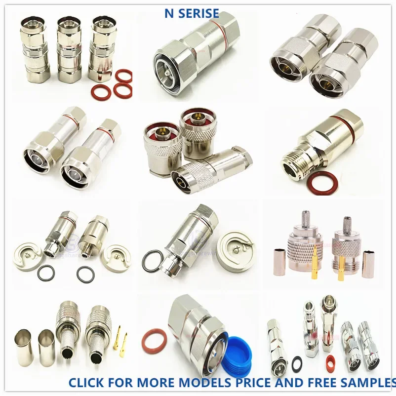 LOW MOQ Bnc male plug right angle female panel mount rf connector for pcb