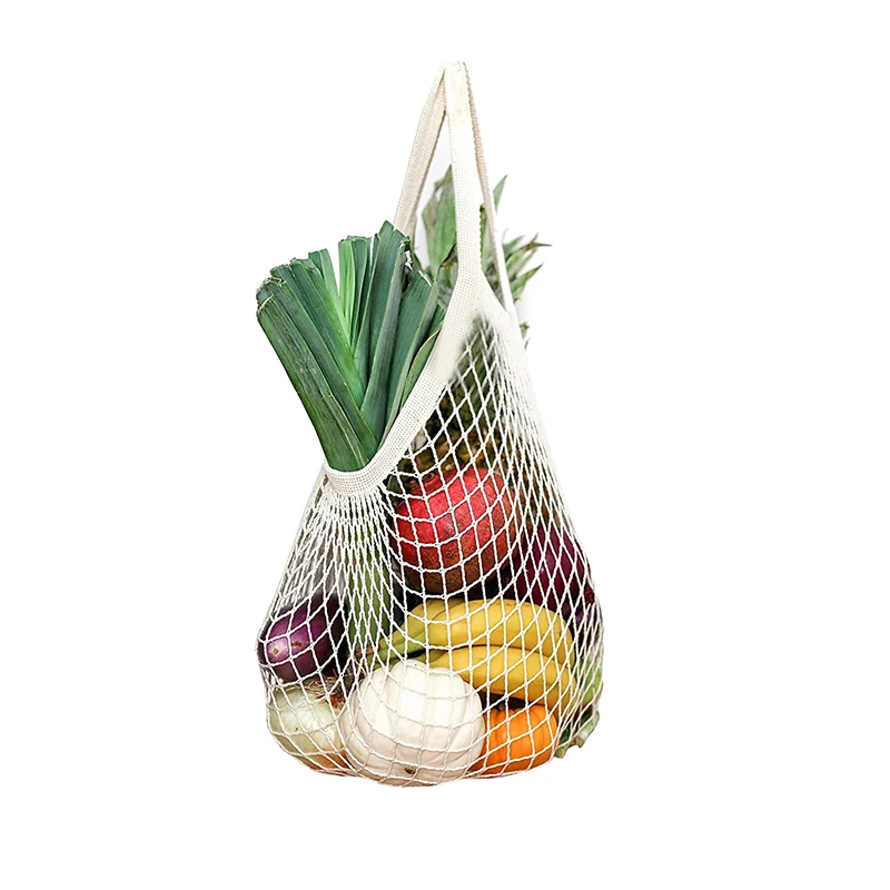 Многоразовые Красочные хлопковые сетчатые Пищевые Упаковочные сумки, хлопковые сетчатые пляжные сумки