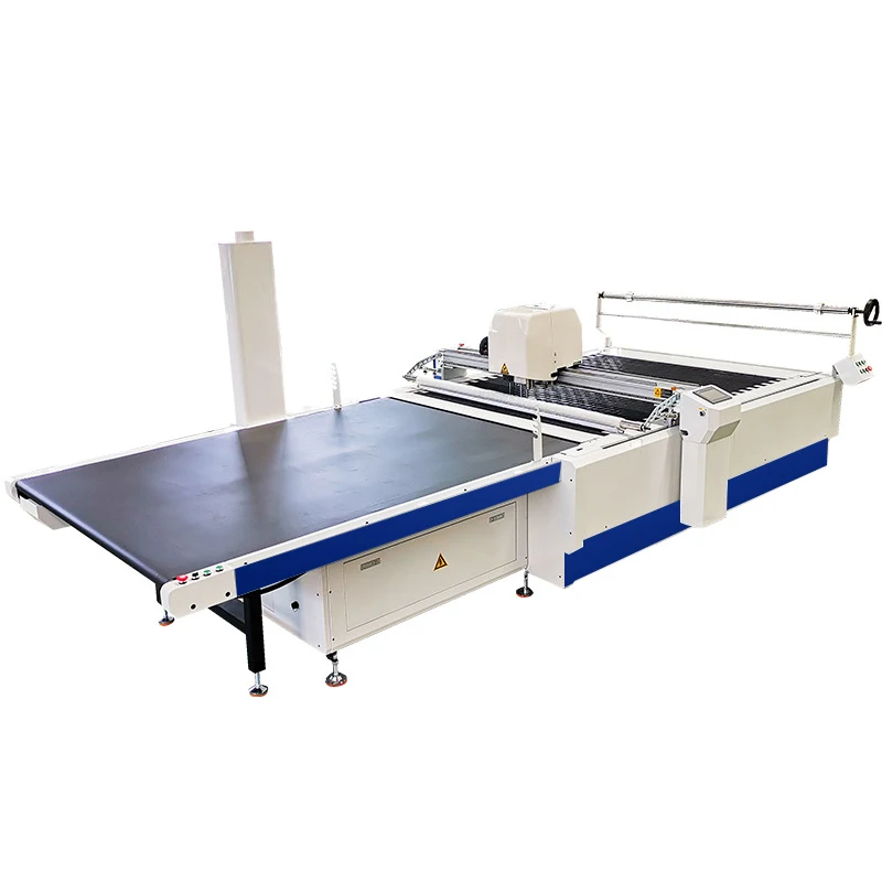 Sell Well automatic knife microfiber cloth uand fabric strip roll to sheet cross cutting machine fabric