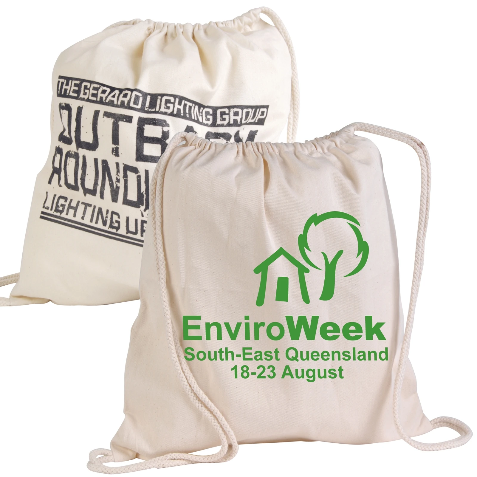 Hot selling organic muslin cotton canvas branded logo drawstring bag