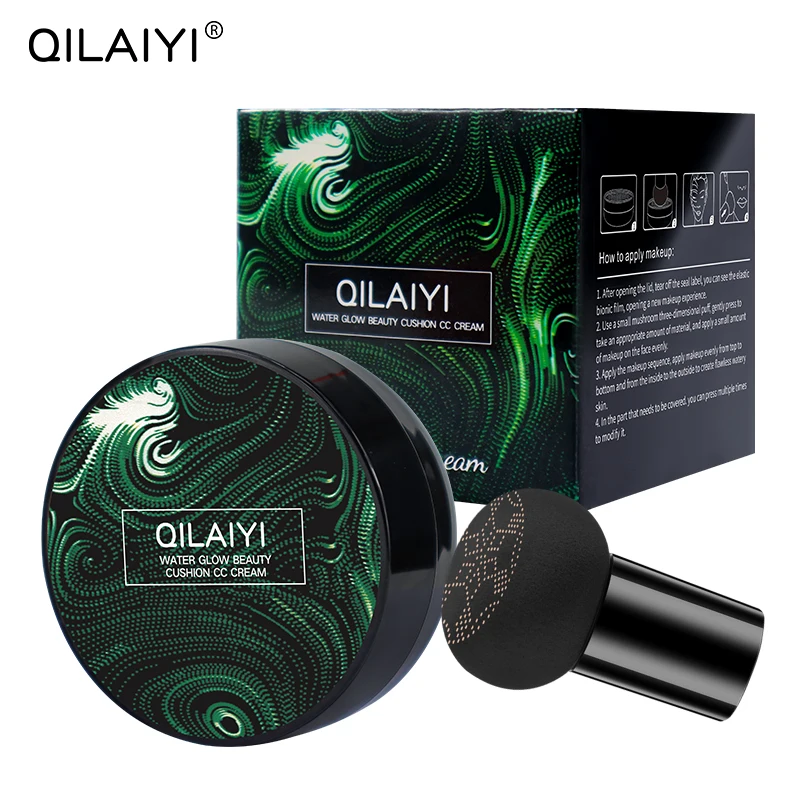 Private Label Avocado Moistening Mushroom Air Cushion Foundation Makeup BB Cream Waterproof Concealer Cosmetics Cushion CC Cream