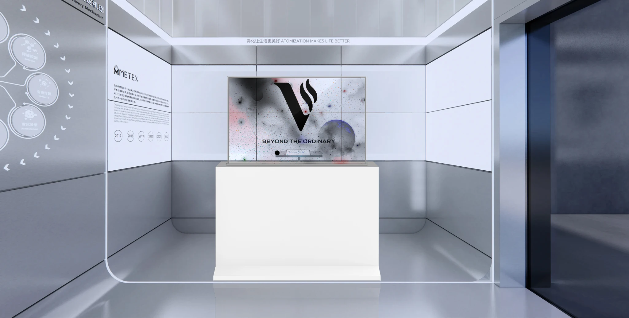 55 inch OLED Lift Screen Lift Type LCD Transparent Screen LG Transparent LED Screen for Advertising