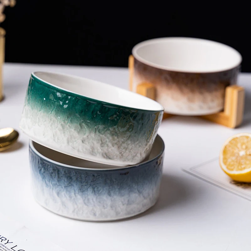 Cat And Dog Innovative Pet Ceramic Feeding Bowl With Frame