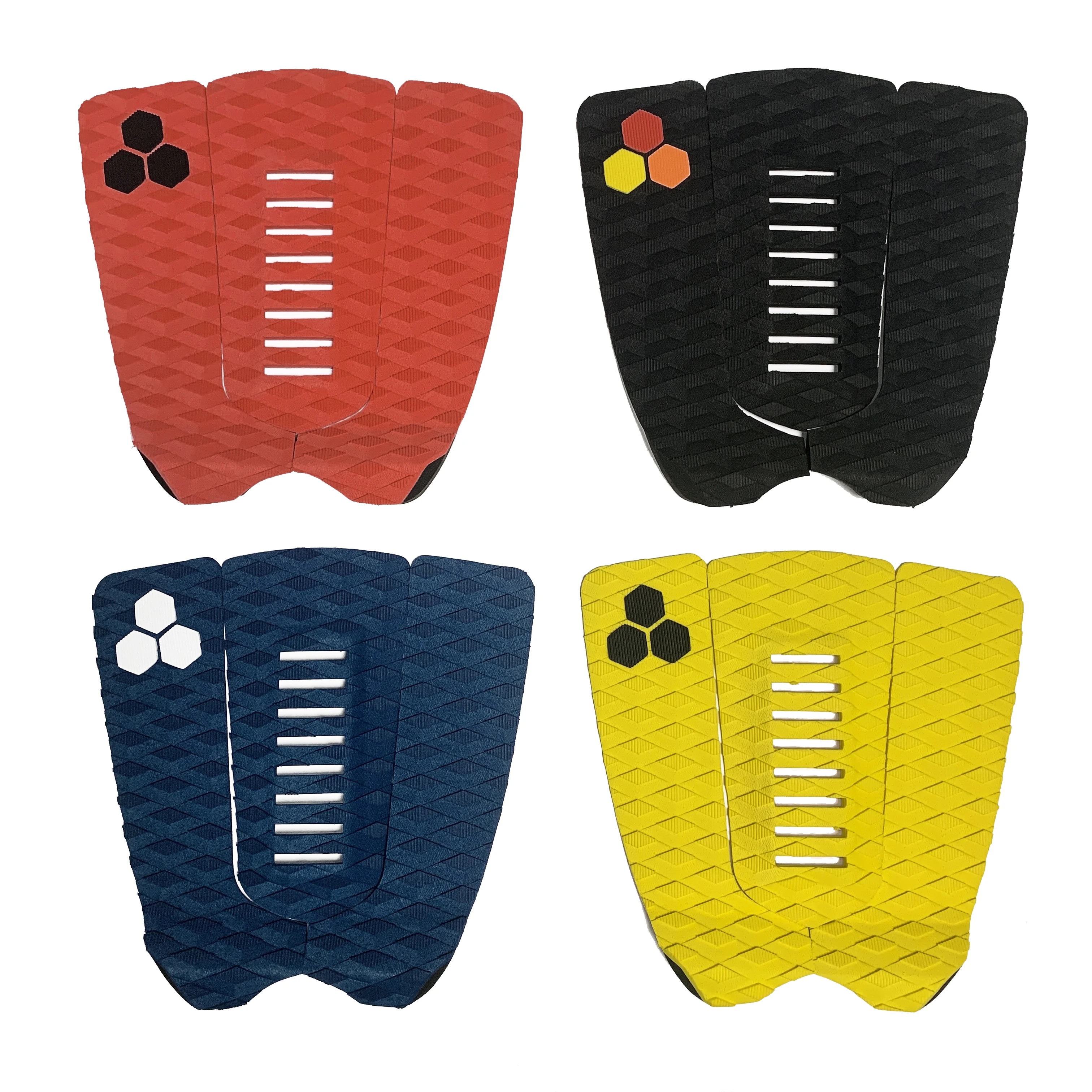 3 Piece Surfboard Deck Pads SUP Stomp Foot Pad Skimboard Tailpad Surf Kite Board EVA Deck Grip