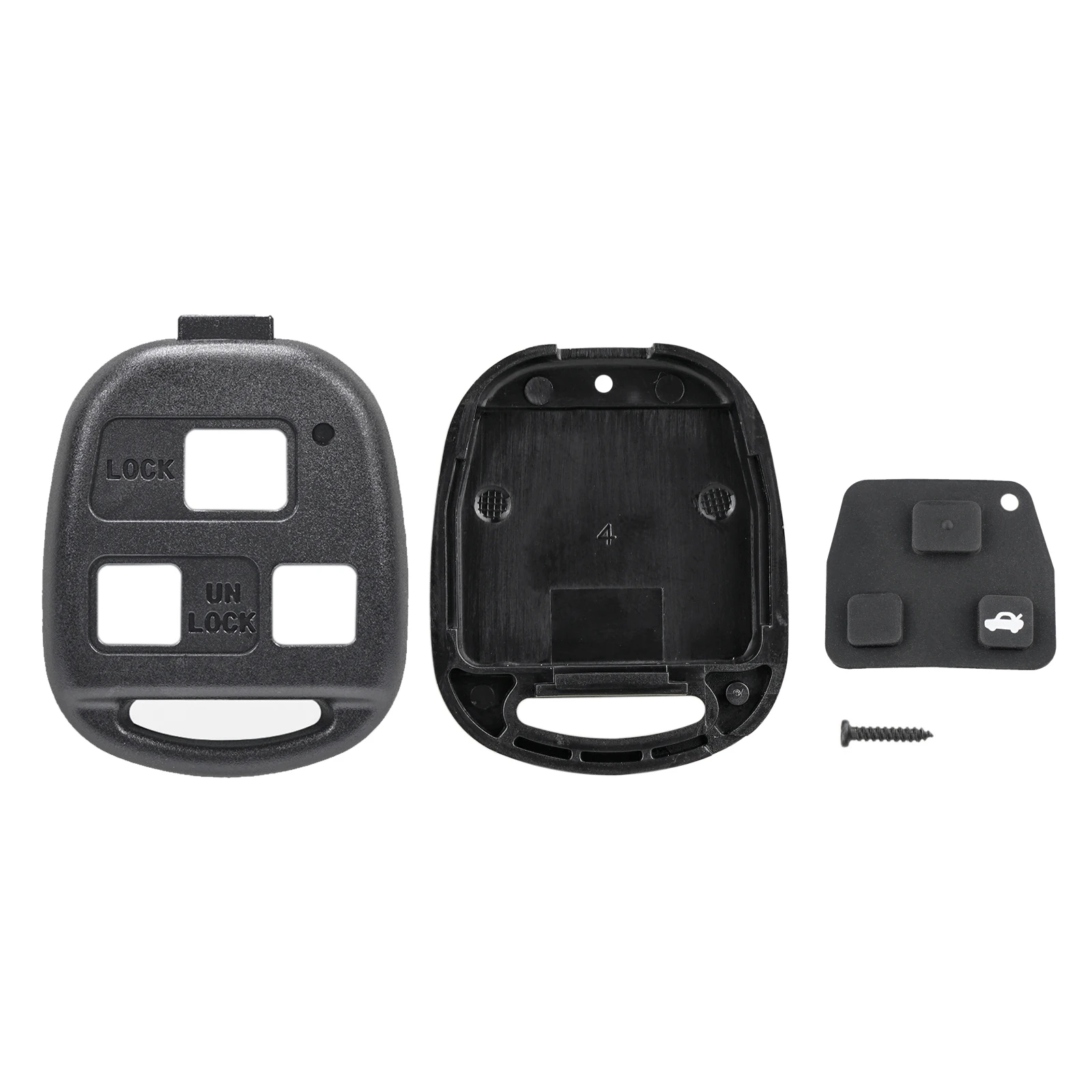 3 Buttons Remote Car Key Shell Fob Fits For Toyota Camry Rav4 Corolla Prado Yaris Tarago Cruiser Land Fob Car Key Case