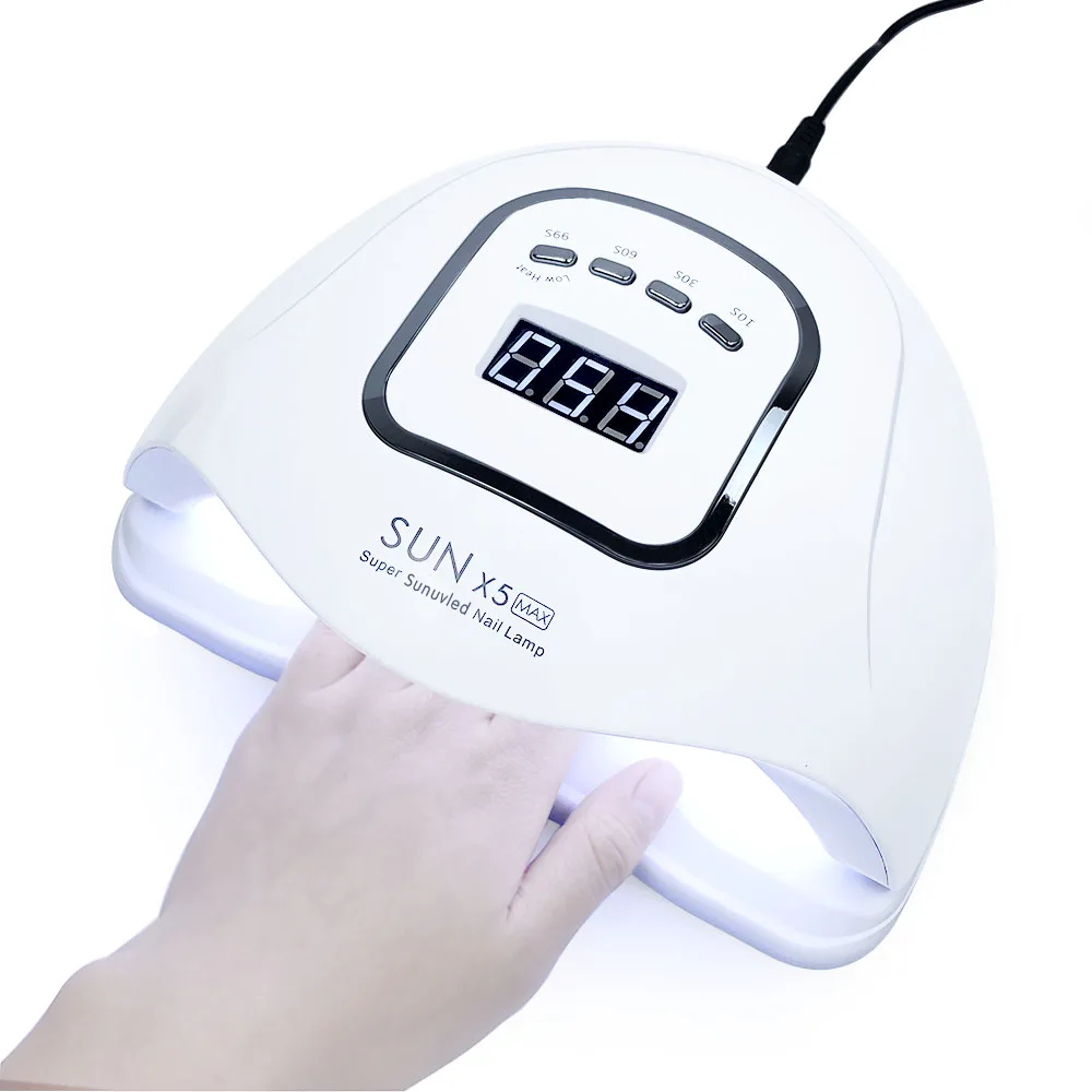 120W SUNX5 MAX Powder Sunlight Nail Dryer UV Lamp 45 Beads Fast Drying Auto Sensing Nail Lamp LED