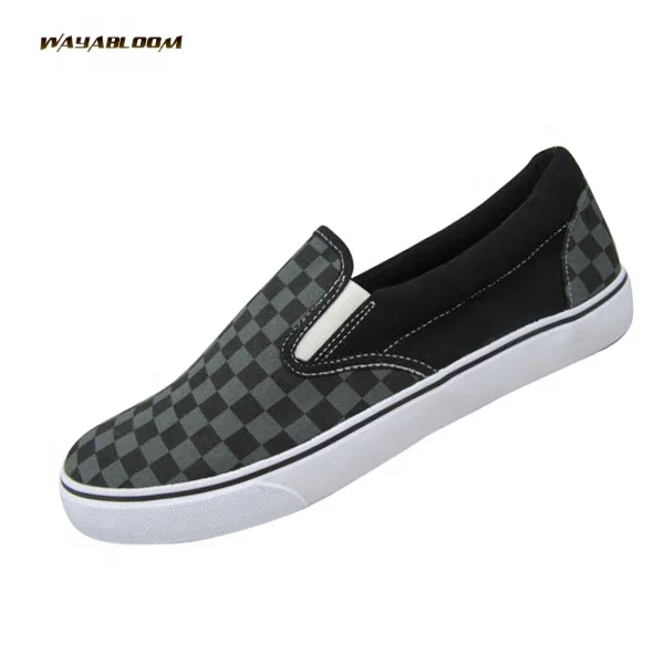 Fashion Big Size Low Top Men Casual Daily Wear Shoes Blank Slip On Canvas Shoes