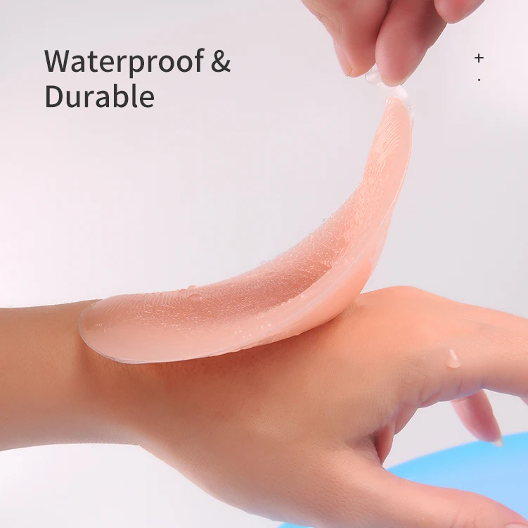 womens silicone invisible bra seamless underwear silicone bra inserts - clear gel push up breast pad