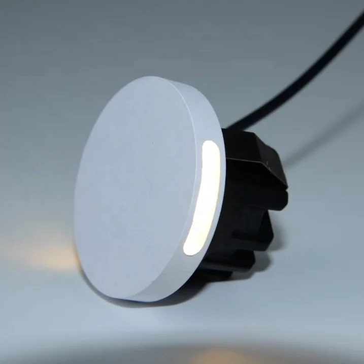 Interior exterior round LED corridor stair wall mounted recessed corner case lights step light lamp decorative lighting